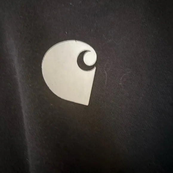 Carhartt Black Hoodie with White Sleeve Logo women’s sm 4-6 - Picture 4 of 6